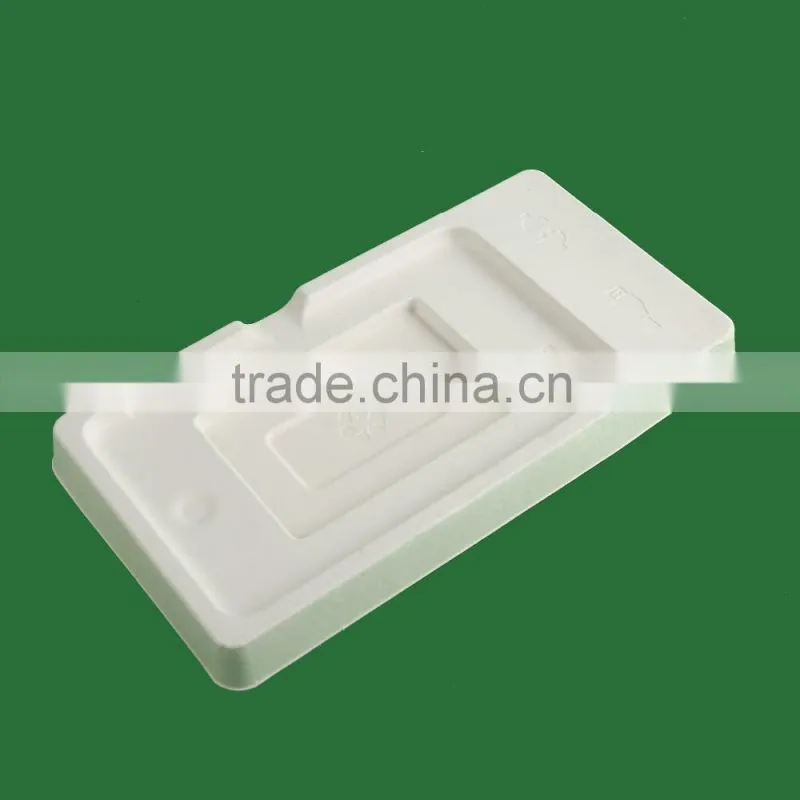 Wholesale Wet pressing molded pulp packaging,disposable biodegradable jedec tray