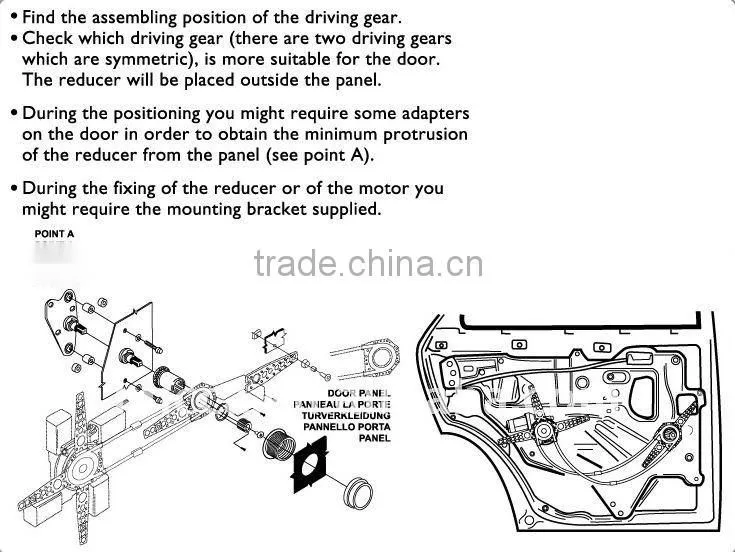 Power window motor, Kit Motores Elevavidrios, Vidrios Electricos(PW804)