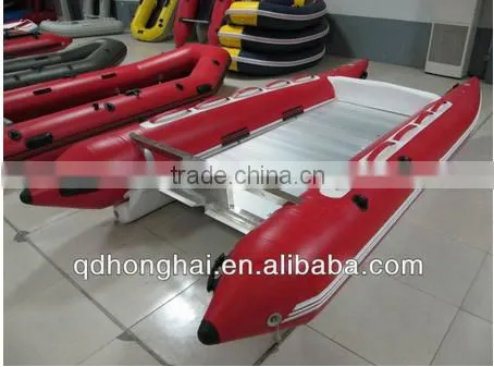 (CE) 14ft inflatable high speed catamaran boat for sale