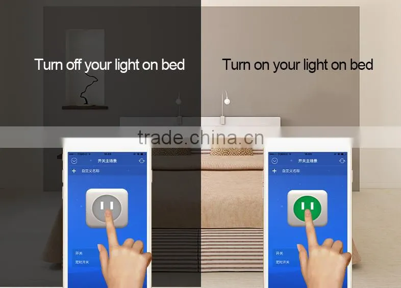 iOS Android phone Free App control Smart wifi 3 pin socket electrical power socket