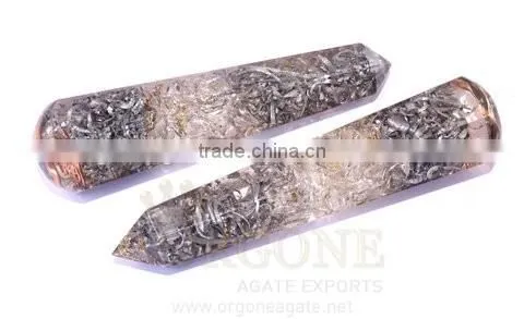 Amethyst Orgone Oval Usai Reiki Set : Orgonit Manufacture India