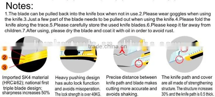 High-grade (TPR Handle) knife