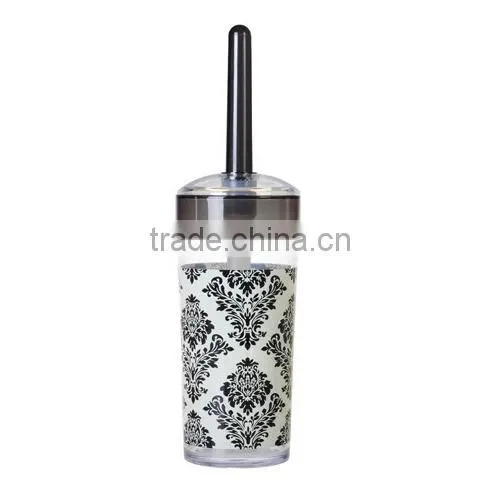 Baroque Style Plastic Bathroom Toilet Brushes With Holder