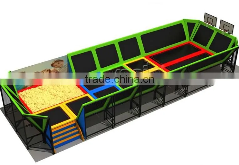 cheap indoor plaground trampoline park equipment for hot selling