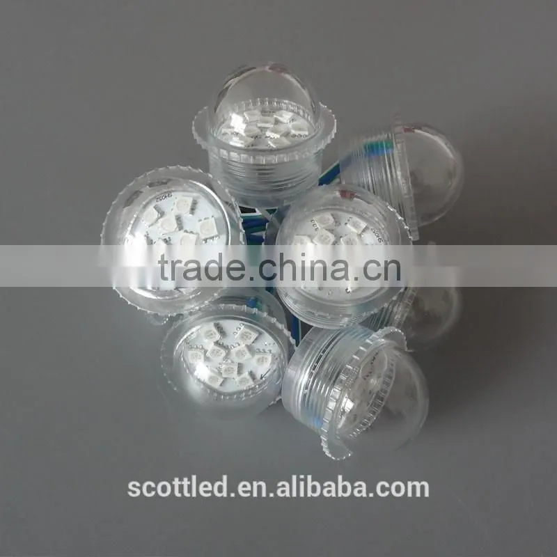 High quality 35mm diameter Led digital pixel lighting used for high building facade lighting,9 leds