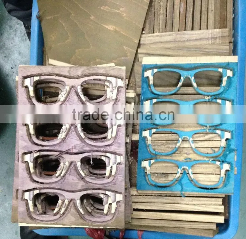 Custom made plywood sunglasses, wood sunglasses China