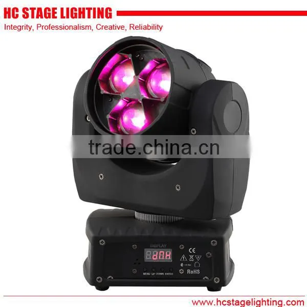Guangzhou stage lamp dmx 3*15W bee eye led moving head