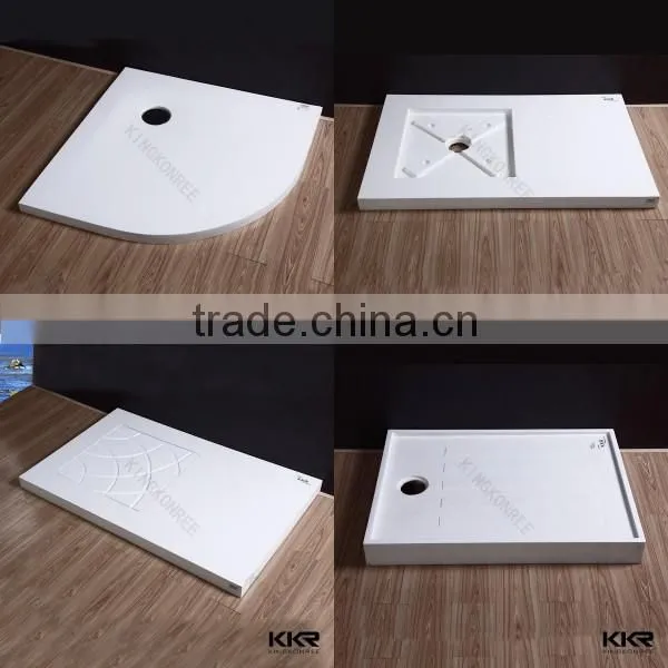 Shenzhen kkr hot selling solid surface shower tray for sale