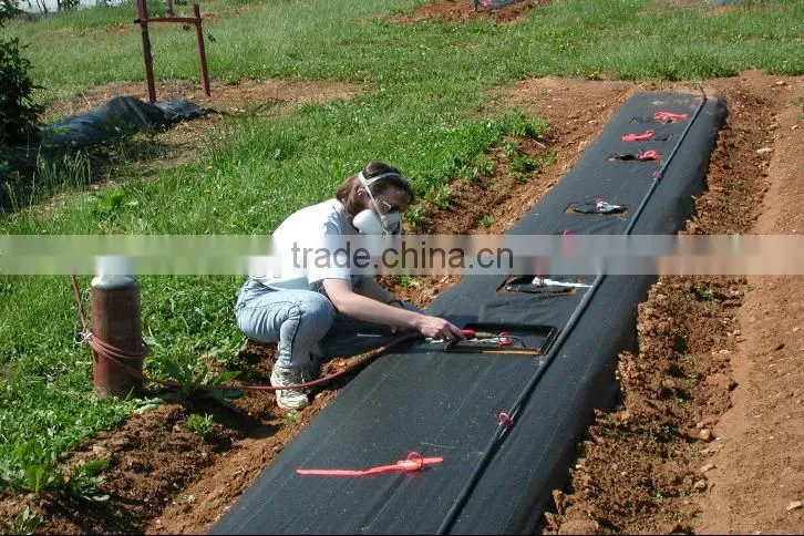 3.2oz Heavy Duty 6.5ft Wide Weed Barrier Fabric Panel, Garden Fabric 3.2 oz/sq.yd, Woven Weed Control Landscape Fabric Sheeting