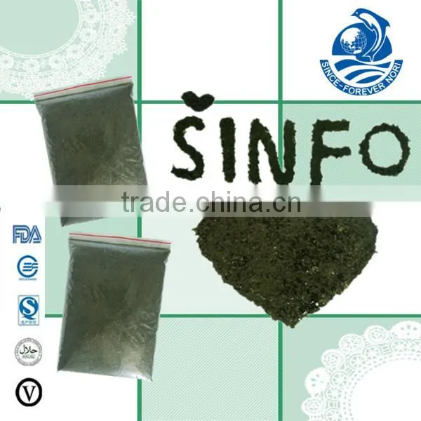 Roasted seaweed powder, healthy seafood for sushi topping