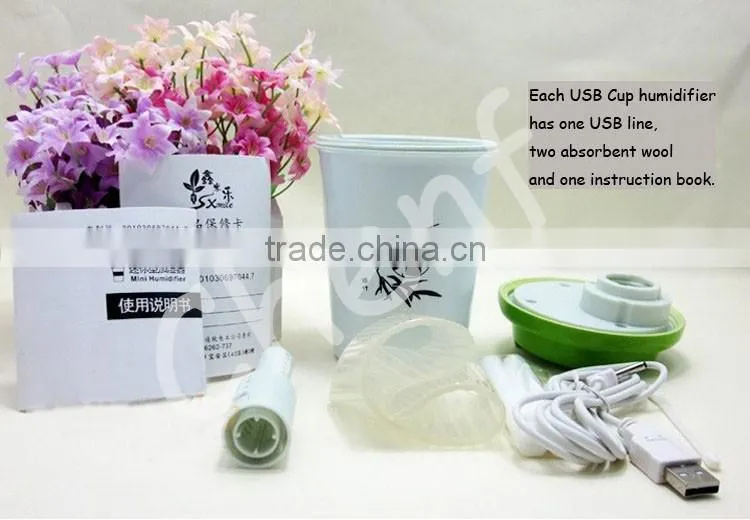 CE Standard Portable USB Cool Mist Humidifier For Home and Office Use