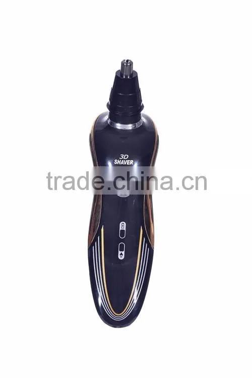 New arrival 3 head 3 in 1 12v black man electric shaver for men