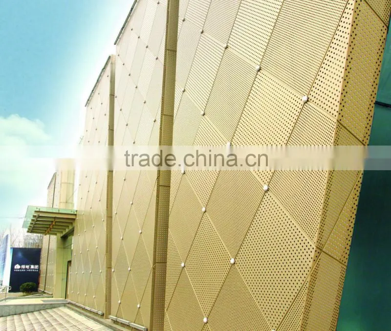 Novel carving pattern aluminum perforated panel balcony