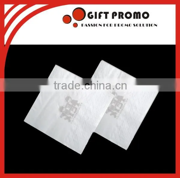 White Hotel Dinner Use Printed Napkin