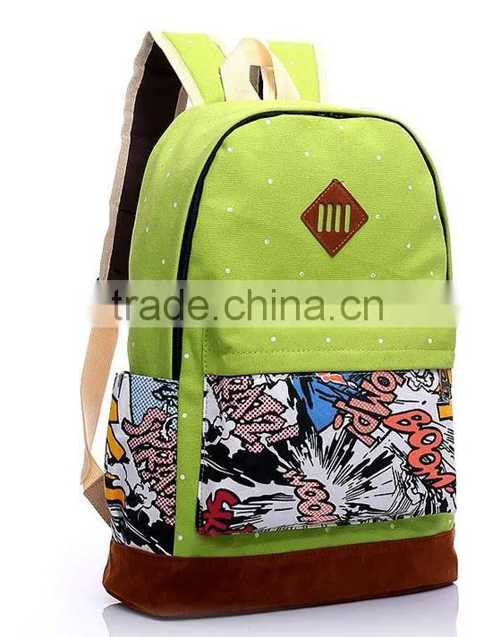 New Fashion white canvas backpacks wholesale