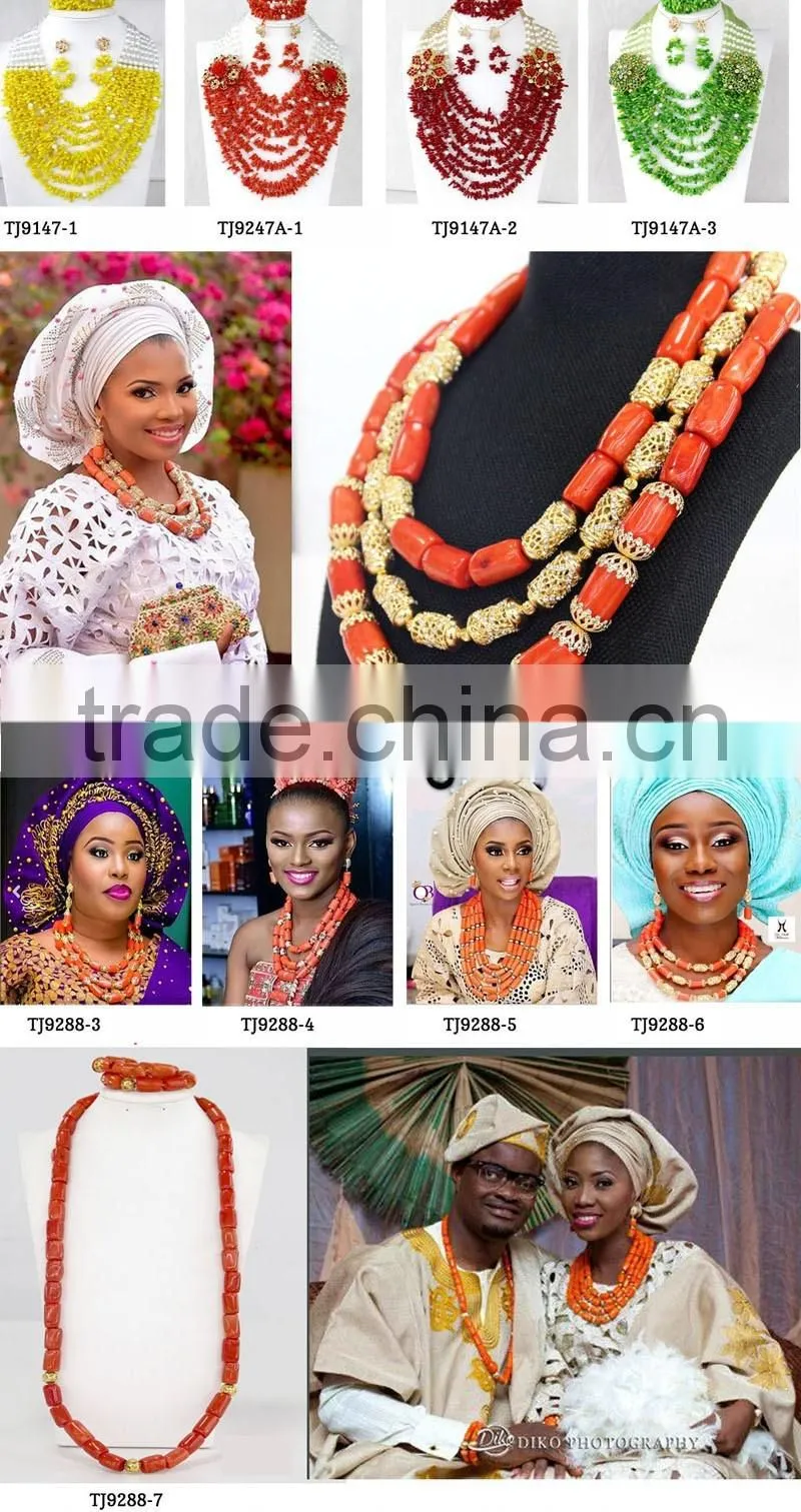 wholesale african costume long chain jewelry set bridal jewelry sets