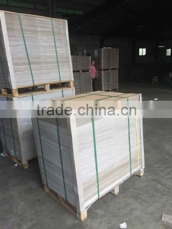 800g recycled pulp grey back laminated white back cardboards