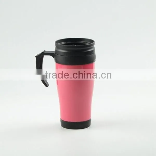 450ml Double Wall Plastic Travel Coffee Mug for promotion