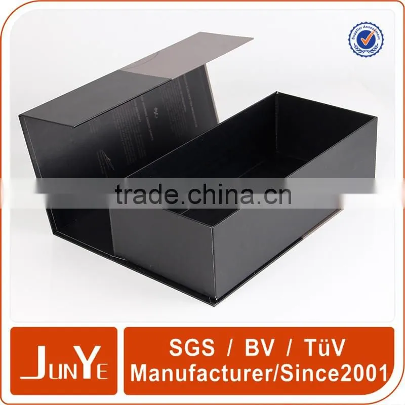 Book-form style good quality single wine glass box like whiskey wine bottle gift box