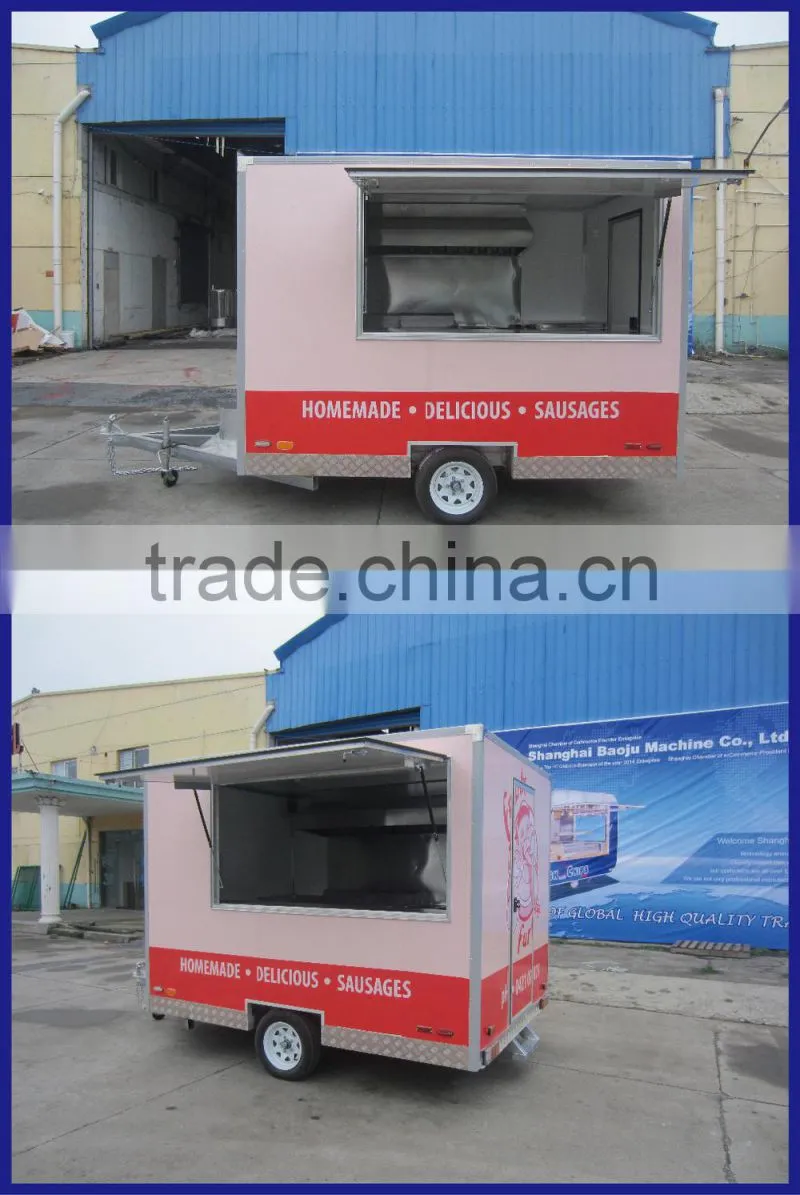 European quality , Chinese Price car food truck mobile food vending mobile food van for sale