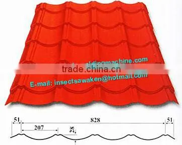 Step-tile forming machine, Roof tile panel, Roofing sheet forming machine