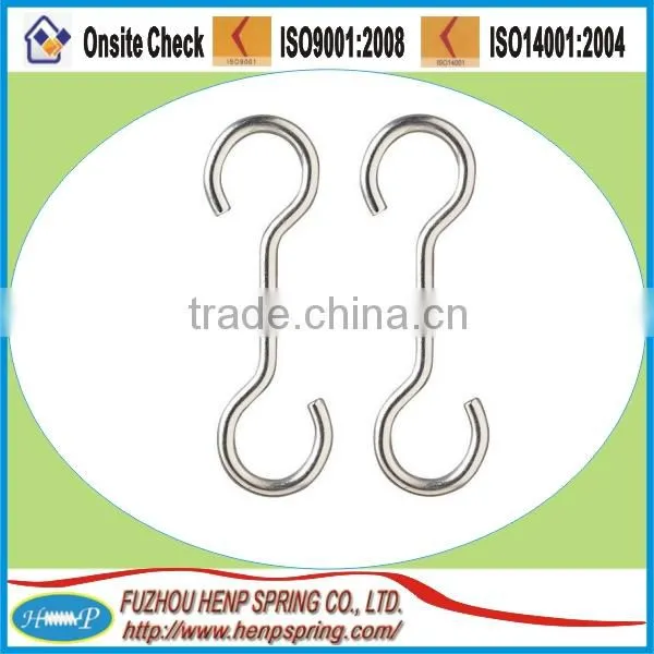 Hot sell s-shaped type spring hook s shaped