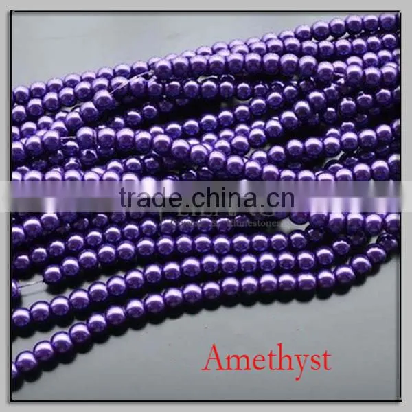 Amethyst Glass Loose Pearl