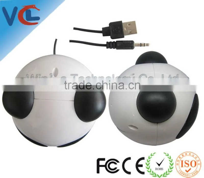 ISO factory Fancy Panda shaped USB Speaker