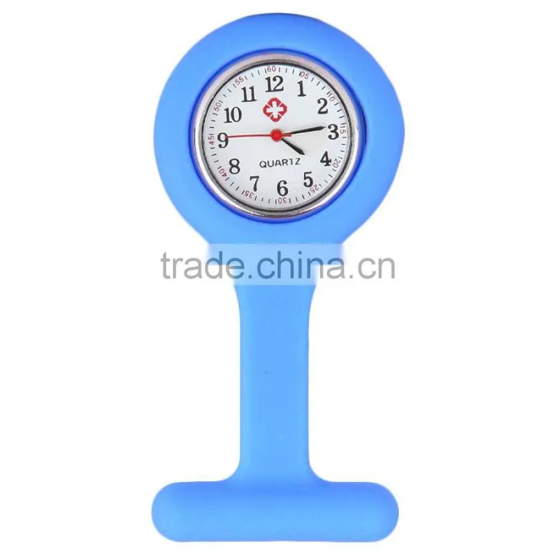 Silicone rubber cheap medical clip digital big smile face thin nurse watch