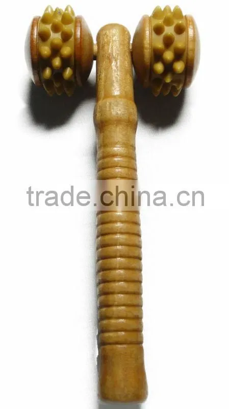 wooden massager , wooden hand massager , handheld wooden massager