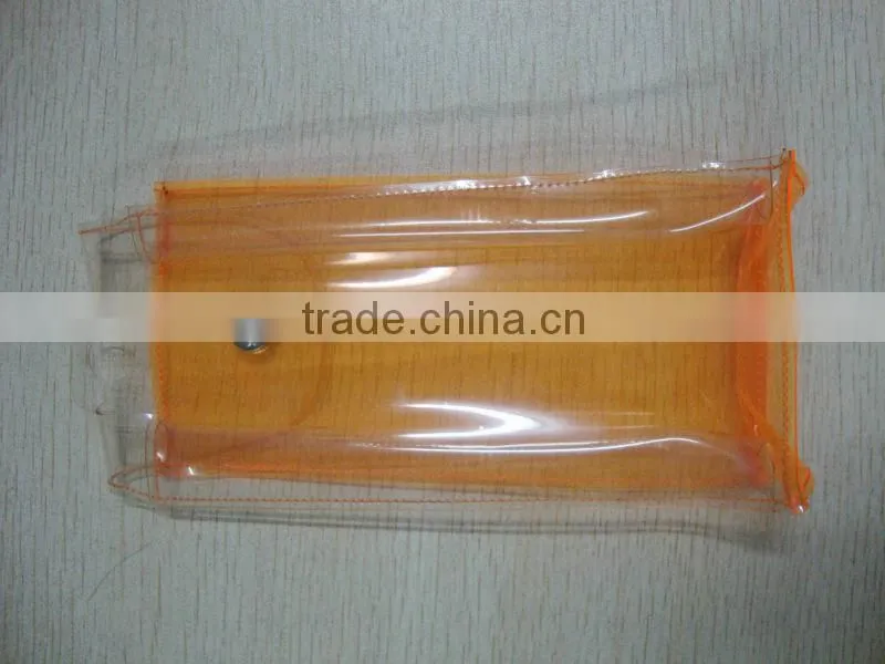 Transparent plastic pen bag