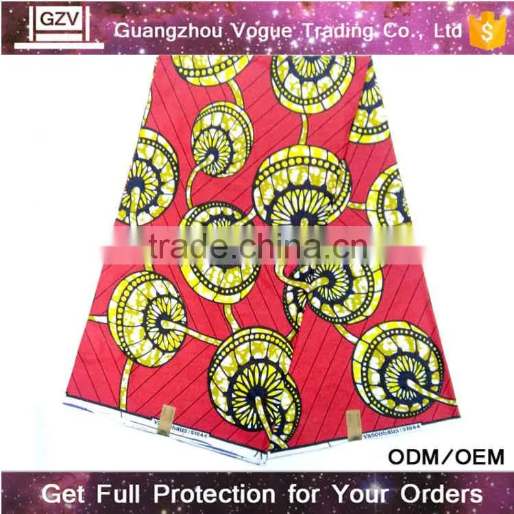 Online wholesale high quality women 100% cotton phoenix hitarget real african wax fabric