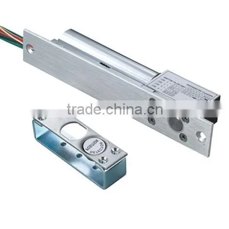 Electric drop bolt lock with feedback