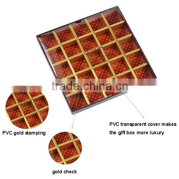 Luxury Window Cover Chocolate Packaging Box