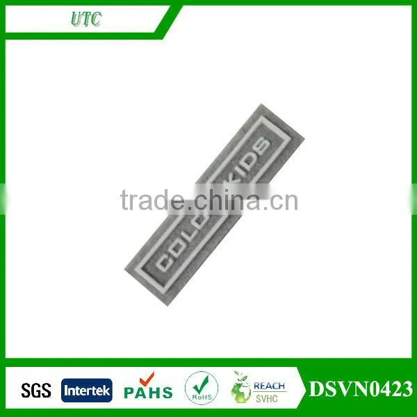 Custom new design logo on jacket name leather patches