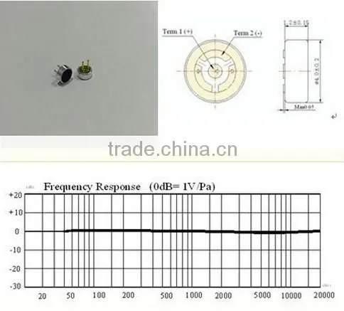 FB-4015P Anti-interference capacitive Electret Condenser Microphone with pins (FBELE)