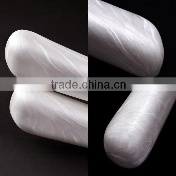 Pale Pink Marbled Plastic Jacket Hanger for Bathroom Accessory