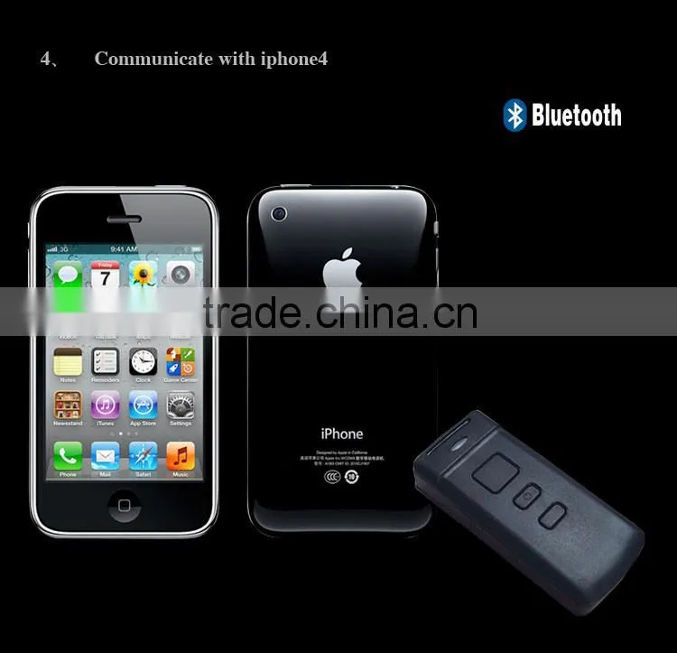 1D Mini Portable Wireless Bluetooth CCD Barcode Scanner for Supermarket, Library, Storehouse