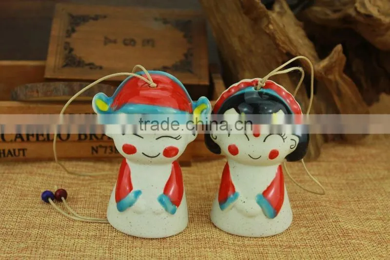Carton Doll Ceramic Wind Bell