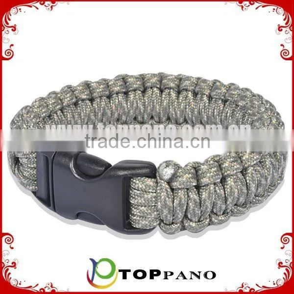Top selling fashion promotional survival design red color paracord survival bracelet wholesale for girls