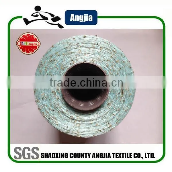 2MM golden polyester sequin yarn / Paillette yarn