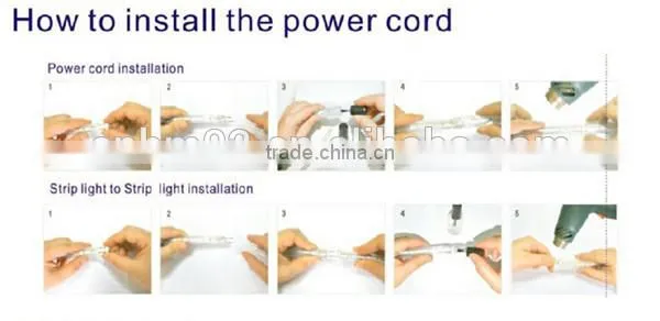 Waterproof 60leds/m 5050SMD Led Strip Light dove led lights