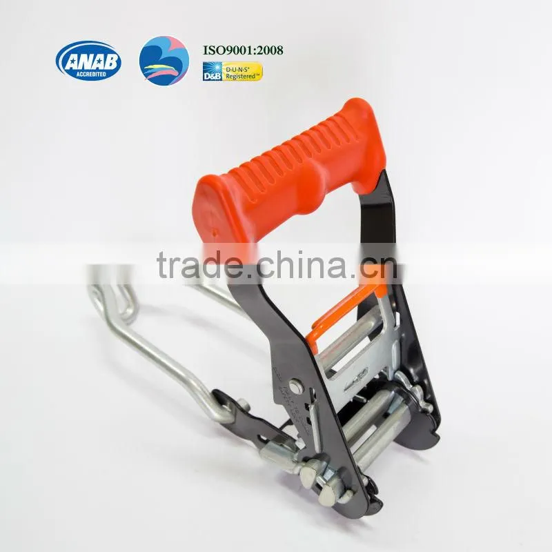 2" Ratchet Lashing/Ratchet Tensioner/Ratchet Buckle with Conjoined Hook