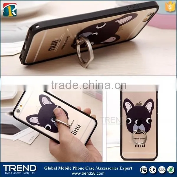 cell phone holder plastic metal ring buckle for Samsung phones