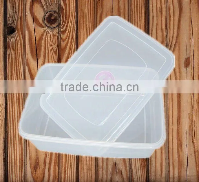 transparent plastic food container