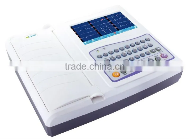 12 leads/channel ECG machine price factory supplier in China