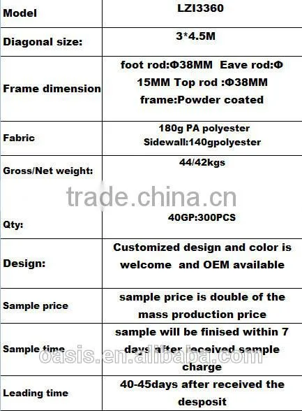 Round metal of pergola