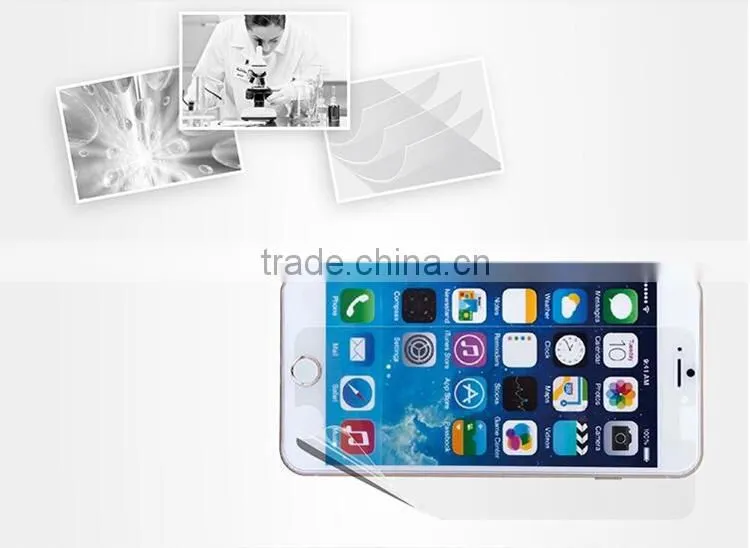 Bare film with packing import anti scratch high definitione tempered glass screen protector for iphone 6 plus
