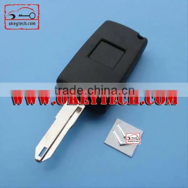 OkeyTech Citroen flip keys case 2 button with 206 blade and battery holder for citroen remote key case for citroen