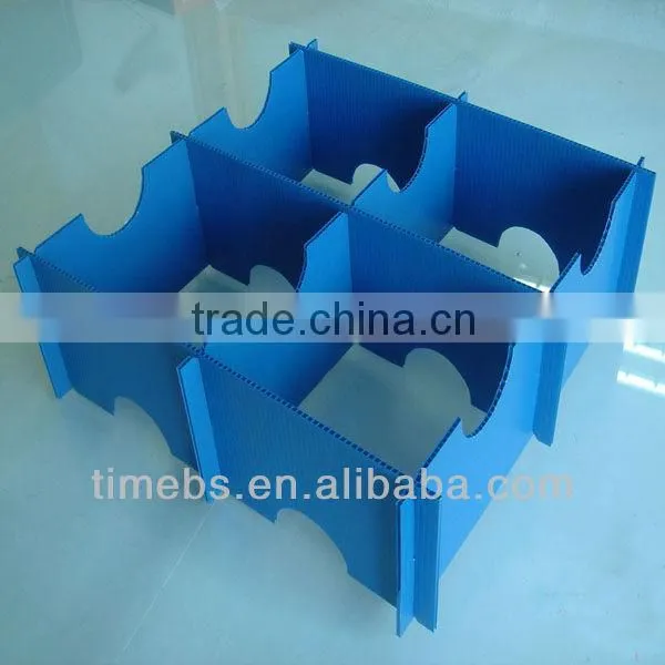 Corrugated plastic compartment storage box